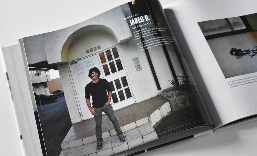 Photo journal spread, image 13 of 14