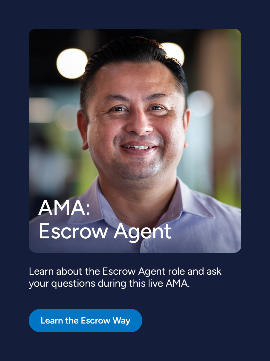 Ask me anything escrow agent card