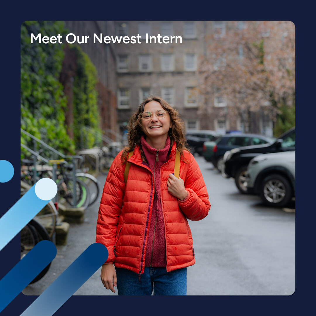Flight Paths applied to an intern welcome card