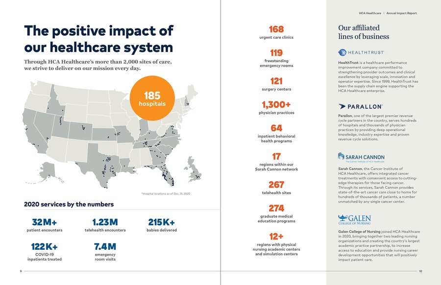 HCA Healthcare Annual Impact Report, page 3