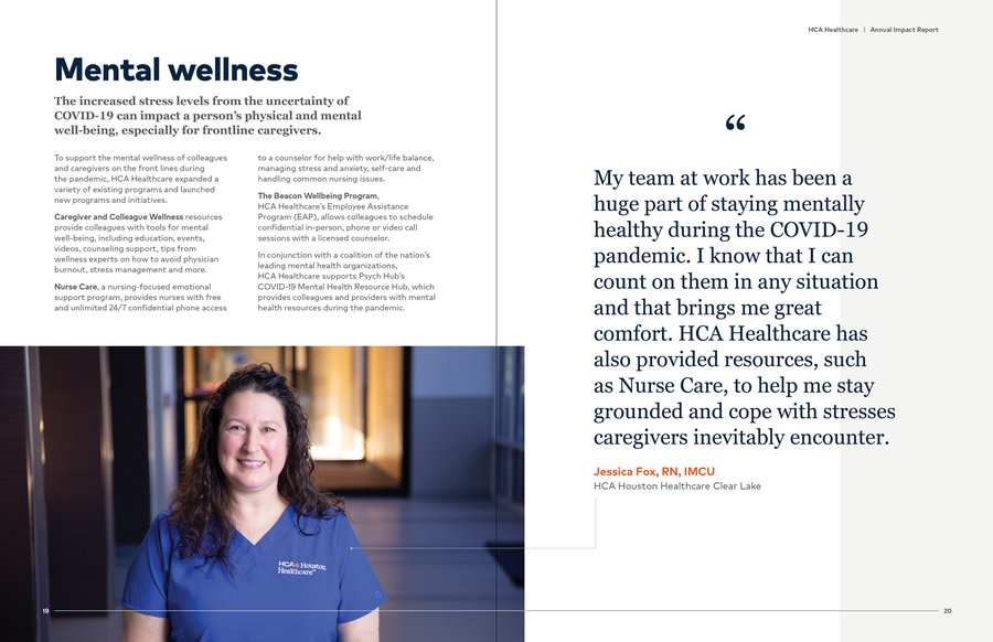 HCA Healthcare Annual Impact Report, page 8