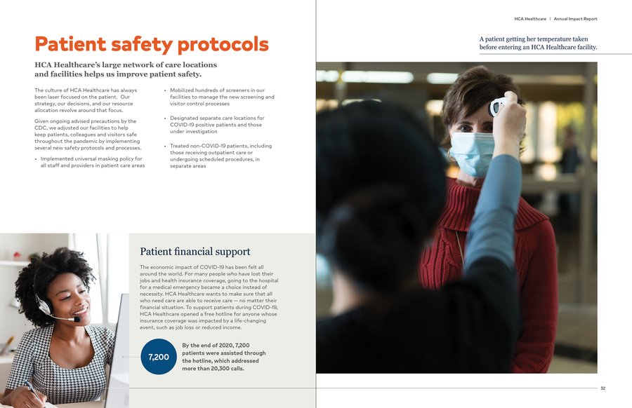 HCA Healthcare Annual Impact Report, page 14