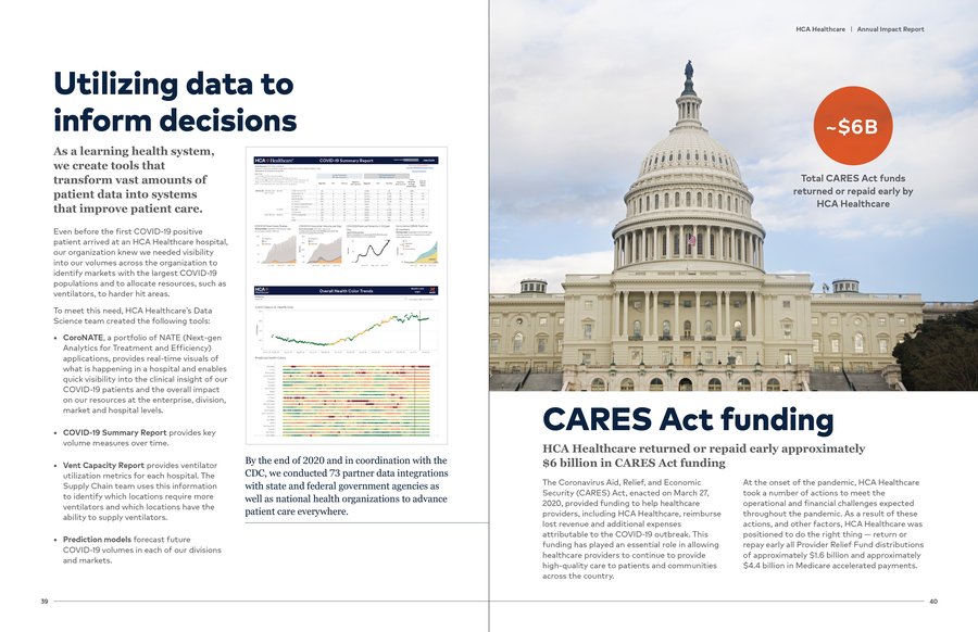 HCA Healthcare Annual Impact Report, page 18