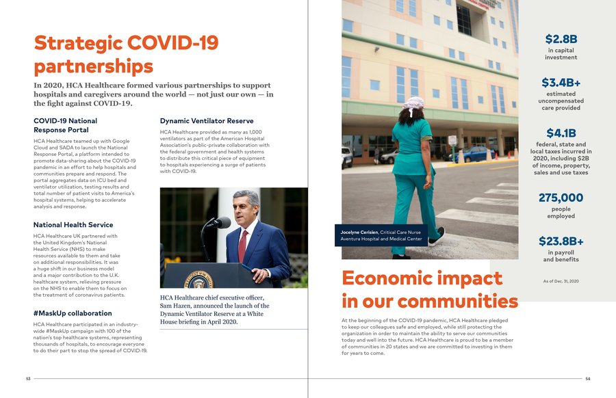 HCA Healthcare Annual Impact Report, page 22