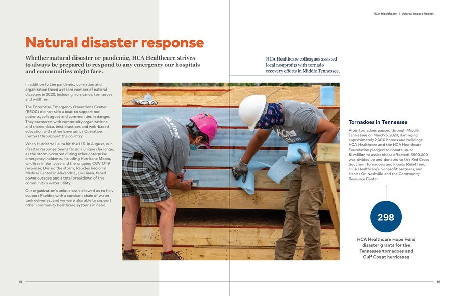 HCA Healthcare Annual Impact Report, page 23