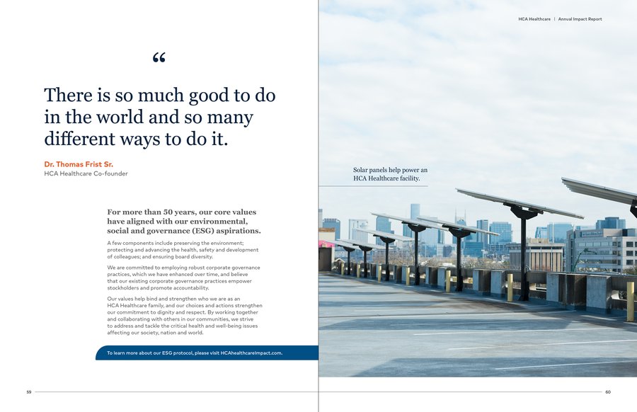 HCA Healthcare Annual Impact Report, page 25