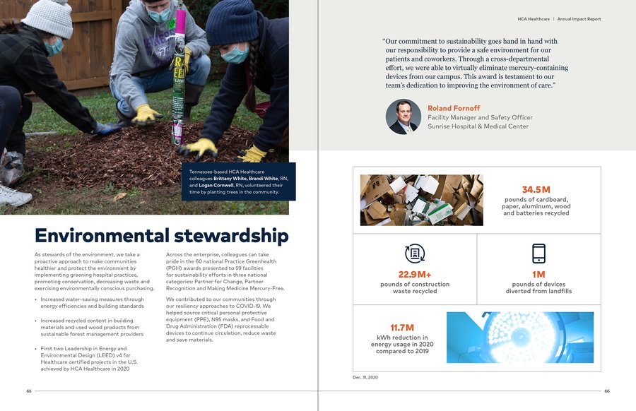 HCA Healthcare Annual Impact Report, page 28