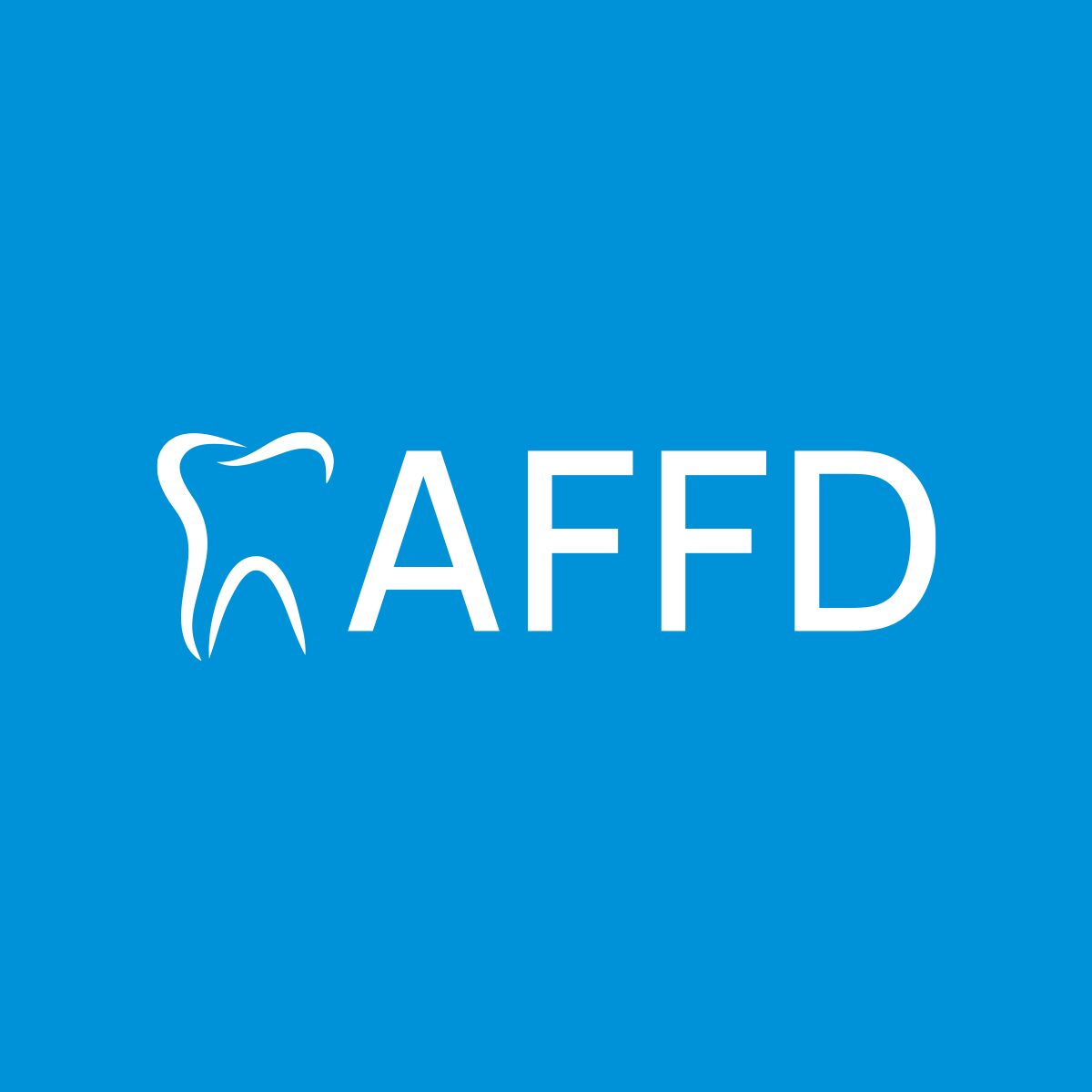 AFFD monogram acronym mark for Avent Ferry Family Dentistry
