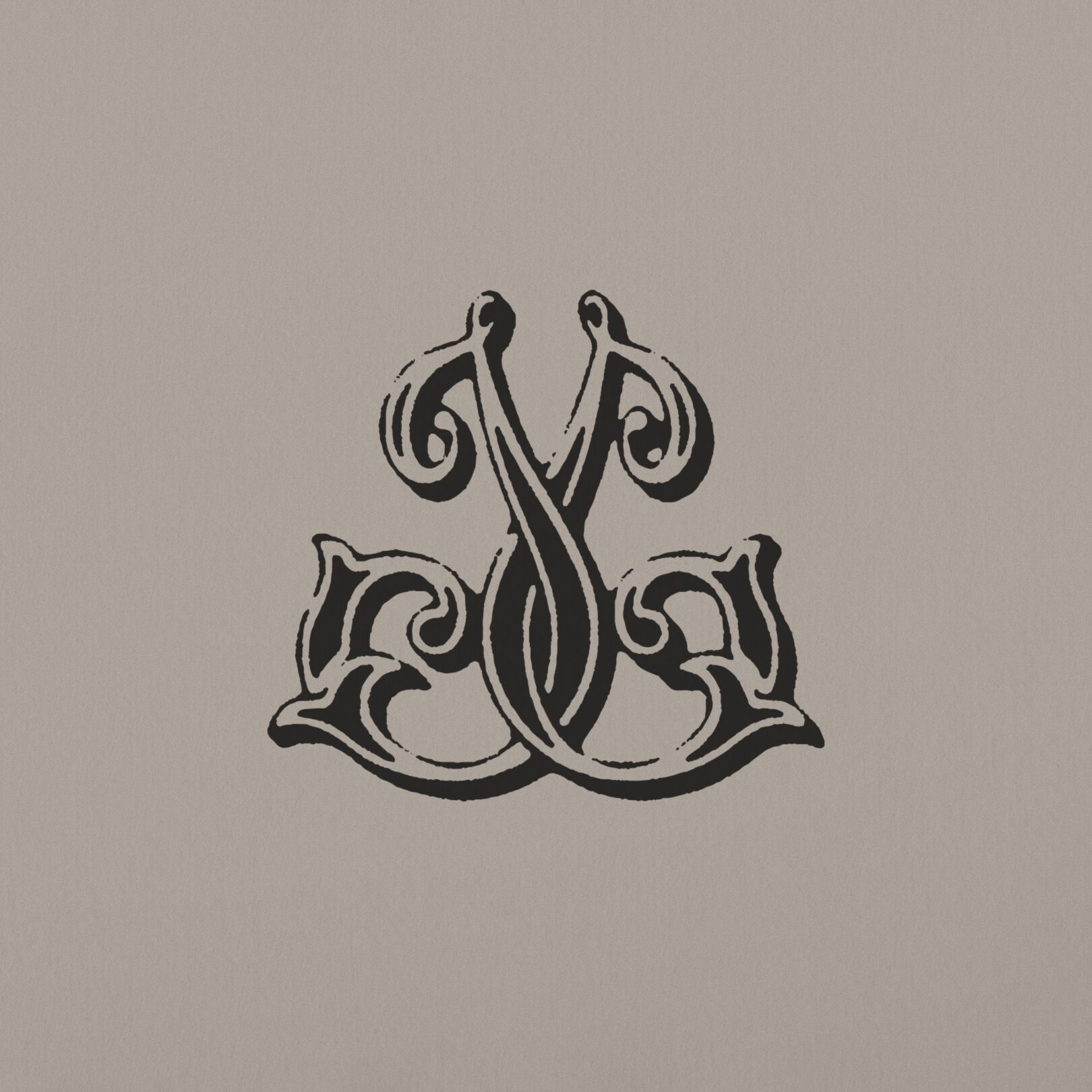 JB monogram crest designed for Joshua Monk and Justin Burgess's wedding