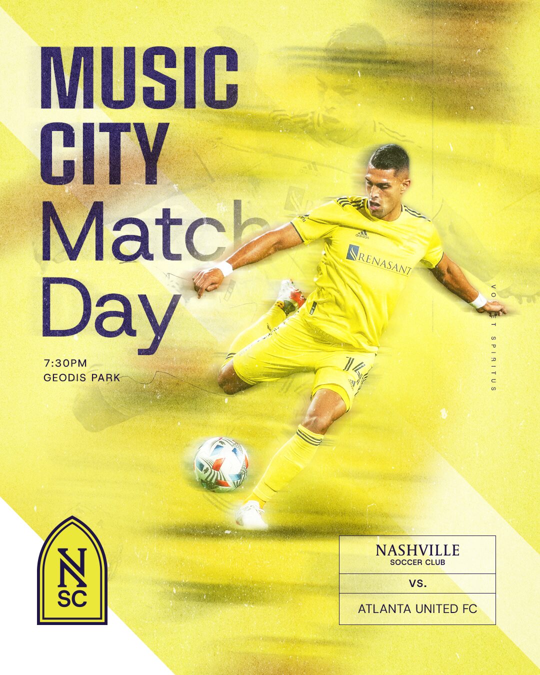 Nashville Soccer Club crest concept exploration, variant 16