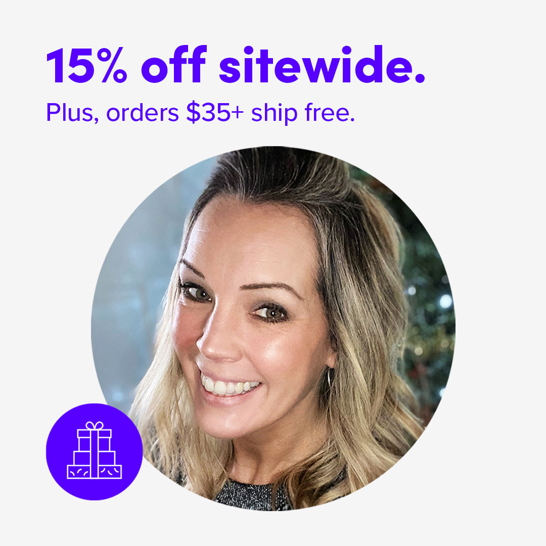 SmileDirectClub holiday sale campaign graphic featuring a user-generated selfie